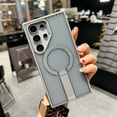thumbnail image 1 of Magnetic Heat Dissipation Case for Samsung Galaxy S25 Ultra, Compatible with Magsafe, Drop Protection, Adjustable Kickstand Case, Armor Cool Matte Acrylic TPU Material for S25 Ultra - Gray, 1 of 11