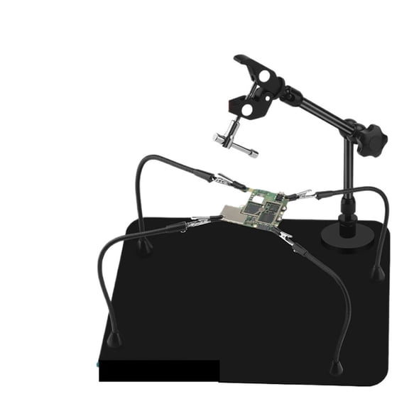Magnetic Helping Third Hand Tool, 360 Rotating Flex Arms for Electronic Repair