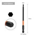 thumbnail image 1 of Magnetic Hexagon Screwdriver Bit for Power Drill 1/4 Inch Shank 100mm Length, 1 of 7
