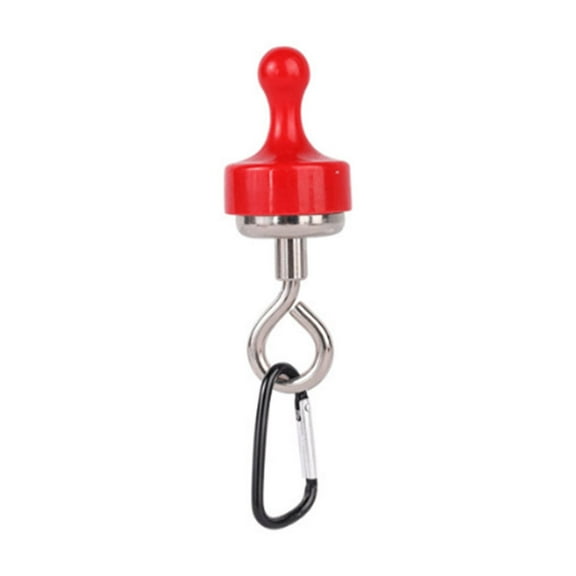 Magnetic Hook with Suction Cup for Camping Tents, Outdoor Lights, and RV Storage - 15 lb Capacity