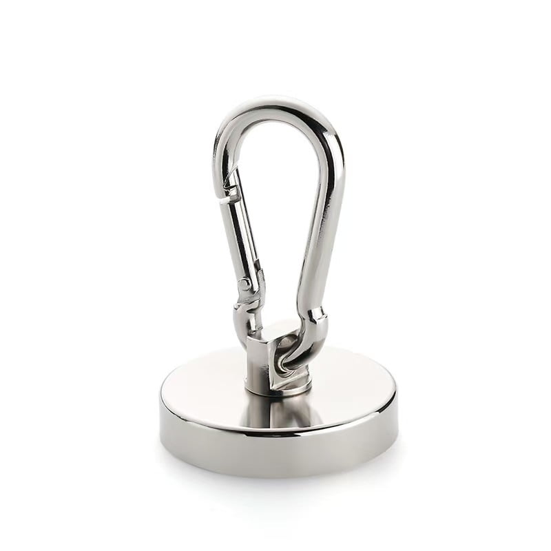 Magnetic Hooks, Heavy Duty Neodymium Magnet Hook, Magnetics for Hanging at Home, Office Locker, Workplace, Refrigerator, Cruise Ship or Travel, 4 Pack