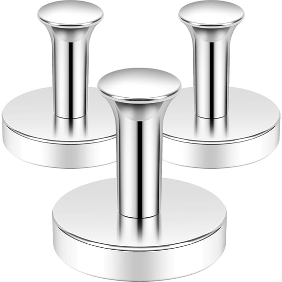 Magnetic Hooks Steel Tube Design for Cruise,80lb+ Silver,3 Pack