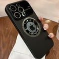 thumbnail image 1 of Magnetic For IPhone 14 Pro Max Case Logo View, Window Glass Lens Camera Protector ,Compatible with Magsafe, Women Men Shockproof Cases for IPhone 14Pro Max Hard Slim Matte Cover 6.7 inch (Black), 1 of 8