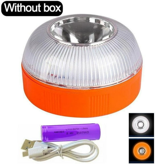 Magnetic Induction Strobe Light with 2 Modes, 18650 Lithium Battery Included for Emergency and Work, USB Charging