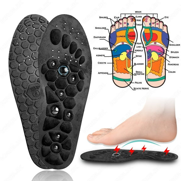 Magnetic Insoles for Foot Massage Orthopedic Acupressures Unisex EVA Pads Foot Health Slim Legs Arch Support Foot Insole Therapy