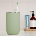thumbnail image 1 of Magnetic Inverted Toothbrush Cup Unbreakable Reusable Drinking Cups, Plastic Bathroom Tumbler, Dishwasher Safe,Green, 1 of 7