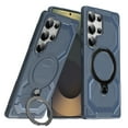 thumbnail image 1 of Magnetic Invisible 360° Rotatable Ring Kickstand for Samsung Galaxy S24 Ultra Phone Case,Compatible with MagSafe,Military-Grade Protection Shockproof Rugged Heavy Duty Phone Case Cover,Darkblue, 1 of 6