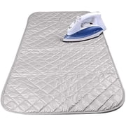 Magnetic Ironing Mat Blanket Ironing Board Replacement, Iron Board Alternative Cover, Portable Travel Ironing Pad, Quilted Heat Resistant Ironing Pad Cover for Washer, Dryer, Table Top 33"X 19"