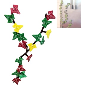 Magnetic Ivy for Fridge,Home Kitchen Refrigerator Decor Ivy Vine Leaf Magnetic 3D Printed Funny Fridge Magnets for Locker Fridge
