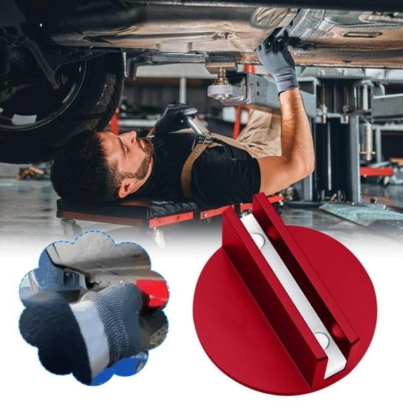 Magnetic Jack Pad Adapter Welding Frame Guide Clamp Universal Fit Vehicle Lift Tool Aluminum Billet Construction with Neodymium Magnets