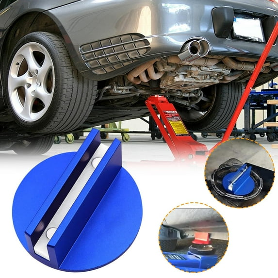 Magnetic Jack Pad Adapter for Pinch Weld Lifting | 2 Neodymium Magnets | Aircraft Aluminum Frame | 0.378 Inch Slot | 2.992 Inch Width | 1-Piece Set