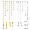thumbnail image 1 of Magnetic Jewelry Clasps, Necklace Extenders, 20 Pack Necklace Clasps With Strong Magnets, Gold And Silver Plating, Jewelry Extenders For Bracelets And Necklaces, Meiiso, 1 of 9