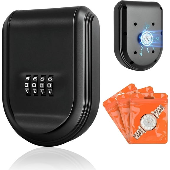 Magnetic Key Box for Under Car with Combination Lock - Waterproof Hide-a-Key Holder for Spare Keys - Strong Secure Outdoor & Indoor Use