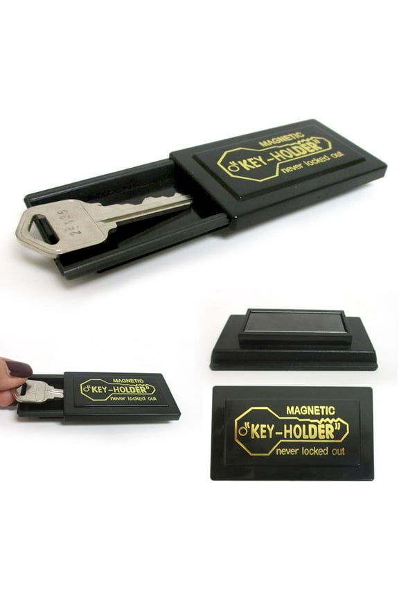 Magnetic Key Case Holder Sticks To Car Hide A Spare Key Storage Safe Hideakey !!