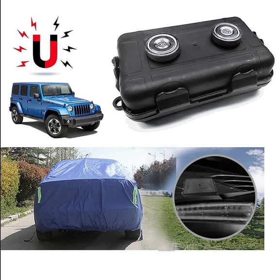 Magnetic Key Hider Safe Storage Box, Waterproof ABS Car Undercover Key Holder, Strong Magnet Stash Case for Spare Keys, Outdoor Hidden Security Box for Car, Home, and Travel Use