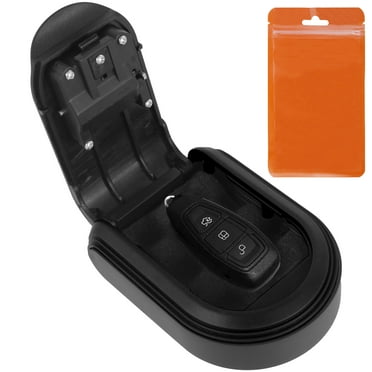 Magnetic Key Holder Safe Magnetic Key Box Under Car Plastic Hidden Combination Key Box 4 Digit Password Key Box Portable Key Safe Box Key Storage Security Box for Keys