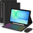 thumbnail image 1 of Magnetic Keyboard Mouse Combo Case with RGB Backlight Keypad & Pen Slot for Samsung Tab S9 11", S9 FE 10.9", S10 Lite, S10 FE 5G，Black, 1 of 19