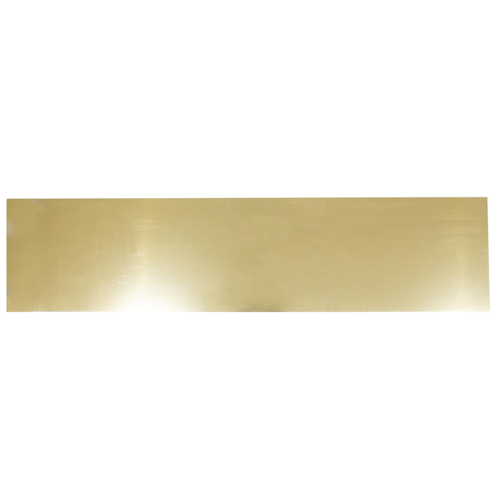 Kick Plate, 8" x 34", Polished Brass by Stone Harbor Hardware