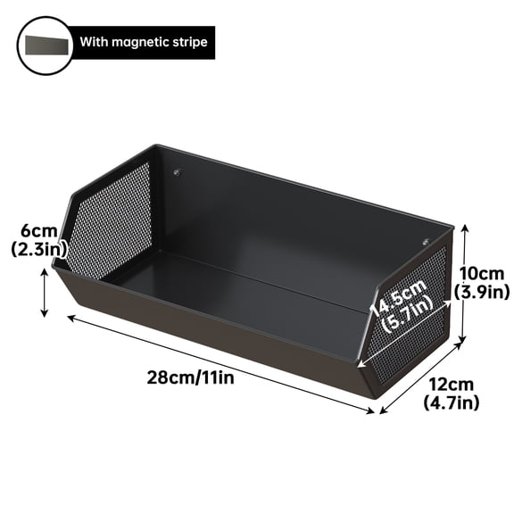 Magnetic Kitchen Storage Rack, Refrigerator Side Storage Box, Vegetable Side Box, Gap Magnetic Hanging Basket, No Drilling Required