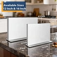 thumbnail image 1 of Magnetic Knife Block Stand Without Knives 16 Inch Silver Stainless Steel Double Sided Home Kitchen Organizer Storage Holder Board for Counter Top with Strong Magnets, 1 of 6
