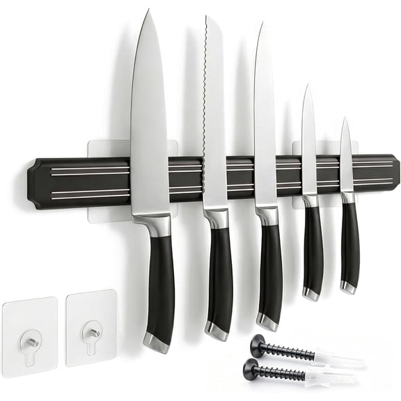  Magnetic Knife Holder,15 Inch Magnetic Knife Storage Strip,Knife Bar Block Magnet,Kitchen Utensil Holder,Tool Holder,Multipurpose Magnetic Knife Rack