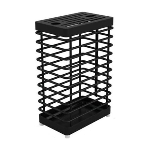 Magnetic Knife Holder for Wall Knife Block Stainless Steel Wall Mounted Multifunctional Kitchen Storage Rack Organizer with Drip Tray Ventilated Design No assembly Required Farmhouse Home