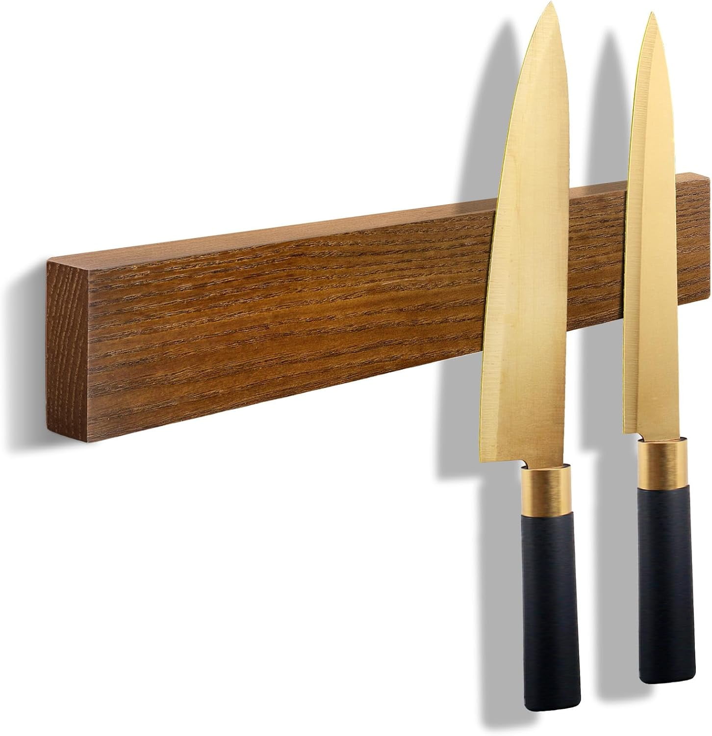Magnetic Knife Holder Wood, 16" Knife Magnetic Strip No Drill Adhesive ...