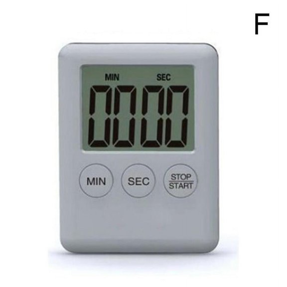 Magnetic LCD Kitchen Timer Large Screen 99 Minute Countdown with Battery Included
