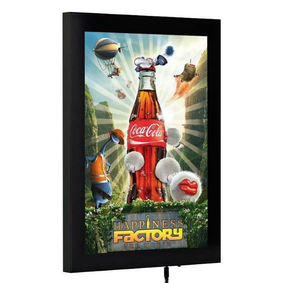 Magnetic LED Box 18"w x 24"h Poster Size Black