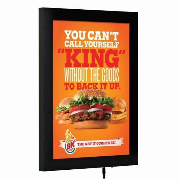 Magnetic LED Box 22"w x 28"h Poster Size Black
