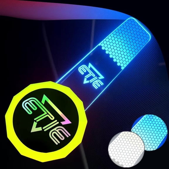 Magnetic LED Tinting Light with Strong Dual-Color Illumination for Automotive Window Tint Film Cutting & Auto Detailing, Interchangeable Scratch-Free Base, USB Rechargeable (New Yellow)