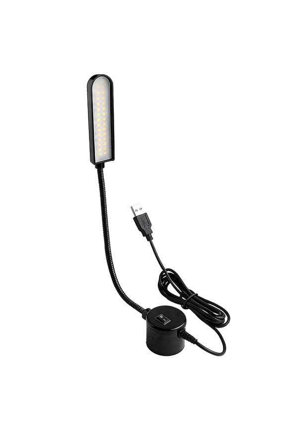 Magnetic LED Work Light, Flexible USB Desk Lamp for Sewing Machine, Study, Reading, 1-Pack