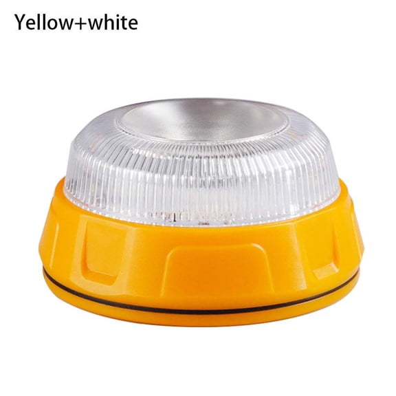 Magnetic LED Work Light with Yellow & White Warning Modes, Portable Emergency Safety Light
