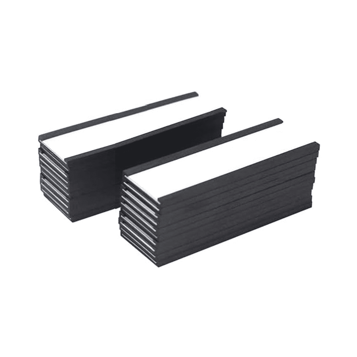 Label Holder 4X1.57Inch 20 Packs C Channel White Paper Cards