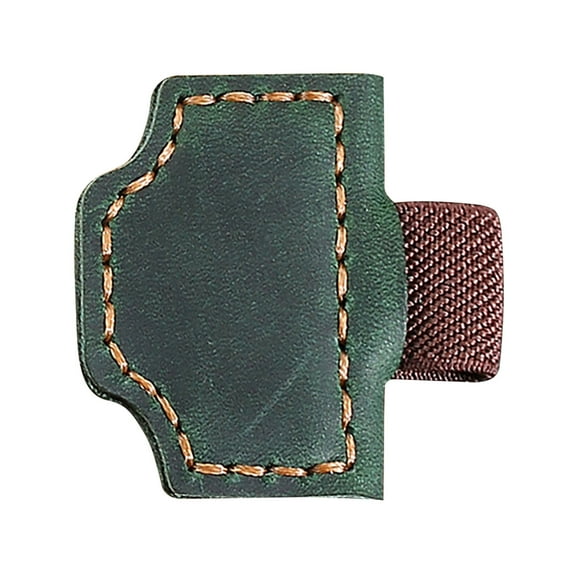 Magnetic Leather Bookmark With Pen Clip Multifunction Reading Accessory For Students And Book Lovers Pu Material Green Green