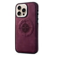 thumbnail image 1 of Magnetic Leather Case Compatible with iPhone 15 Pro Max Case, Compatible with All MagSafe Accessories, Premium Smooth PU Leather Shockproof Anti-fall Thin Fit Phone Case Cover,Darkpurple, 1 of 7