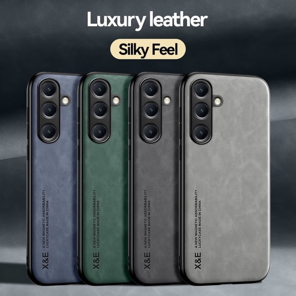 Magnetic Leather Case for iPhone S25Ultra S25+ S25 S24Ultra S24+ S24 S24FE S23Ultra S23+ S23 S23FE S22Ultra S22+ S22 S21Ultra S21+ S21 S21FE S20Ultra S20+ S20 S20FE S10Plus S10 S9Plus S9 S8Plus S8