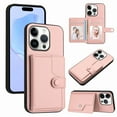 thumbnail image 1 of Magnetic Leather Phone Wallet Case Card Slot Shockproof Flip Back Cover For iPhone 16 15 14 13 12 11 Mini Pro Plus ProMax XR XS XSMax 7Plus 8Plus 7G 8G, 1 of 12