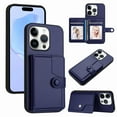 thumbnail image 1 of Magnetic Leather Phone Wallet Case Card Slot Shockproof Flip Back Cover For iPhone 16 15 14 13 12 11 Mini Pro Plus ProMax XR XS XSMax 7Plus 8Plus 7G 8G, 1 of 12