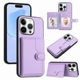 thumbnail image 1 of Magnetic Leather Phone Wallet Case Card Slot Shockproof Flip Back Cover For iPhone 16 15 14 13 12 11 Mini Pro Plus ProMax XR XS XSMax 7Plus 8Plus 7G 8G, 1 of 12