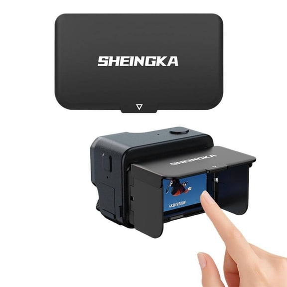 Magnetic Lens Hood for Insta360 Ace Pro and Ace Pro 2  Lightweight 20g Anti-Glare Foldable Snap-On Lens Cover  Durable ABS Magnetic Design