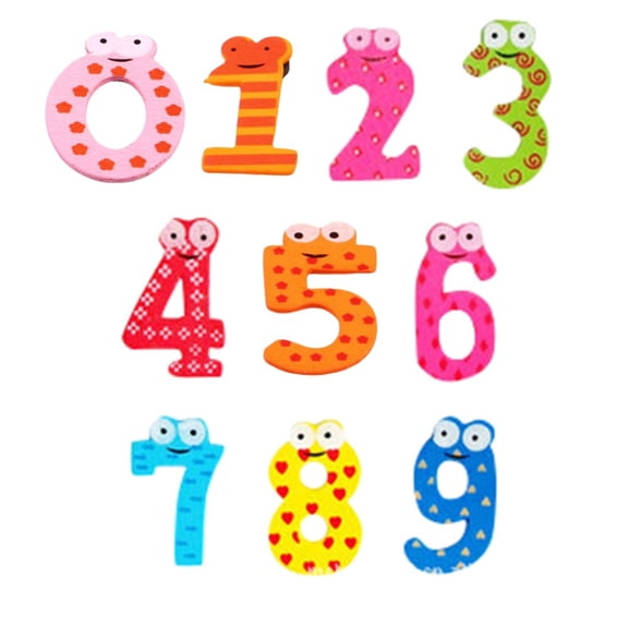 Magnetic Letters Fridge 123 Figure Magnets, Wooden Refrigerator Large Magnet Letter Learning Games Wood Toys for Upgraded Figure