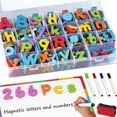 thumbnail image 1 of Magnetic Letters Kit, 234 Pcs Alphabet with Magnet Board Pen and Box, Educational Refrigerator Magnets for Preschool Learning Spelling (Colorful), 1 of 8