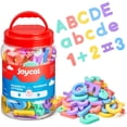 thumbnail image 1 of Magnetic Letters and Numbers, ABC 123 Alphabet Fridge Magnets for Toddlers & Kids, Preschool Educational Learning Plastic Refrigerator Toy Set, Uppercase & Lowercase, Math Symbols (78 PCS), 1 of 1