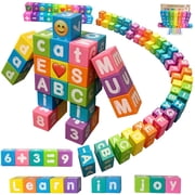 AMDOHAI Magnetic Letters & Numbers Blocks ABC Learning Travel Toys for Boys Girls 3+
