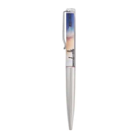 Magnetic Levitating Floating Space Pen Anti Gravity Rotating Rocket Ballpoint Pen Novelty Writing Gift For Home Gardening Work(White-15Cm)