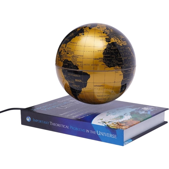 Magnetic Levitation Floating Globe Rotating Earth Globe World Map Geographic Globes w/LED for Night Light Home Office Desk Decor for Men Father Boys
