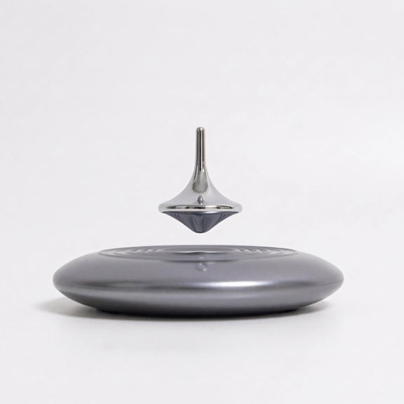 Magnetic Levitation Floating Spinning Top, Anti-Gravity Rotating Gyroscope Decor, Futuristic Desk Ornament for Home Office Stress Relief