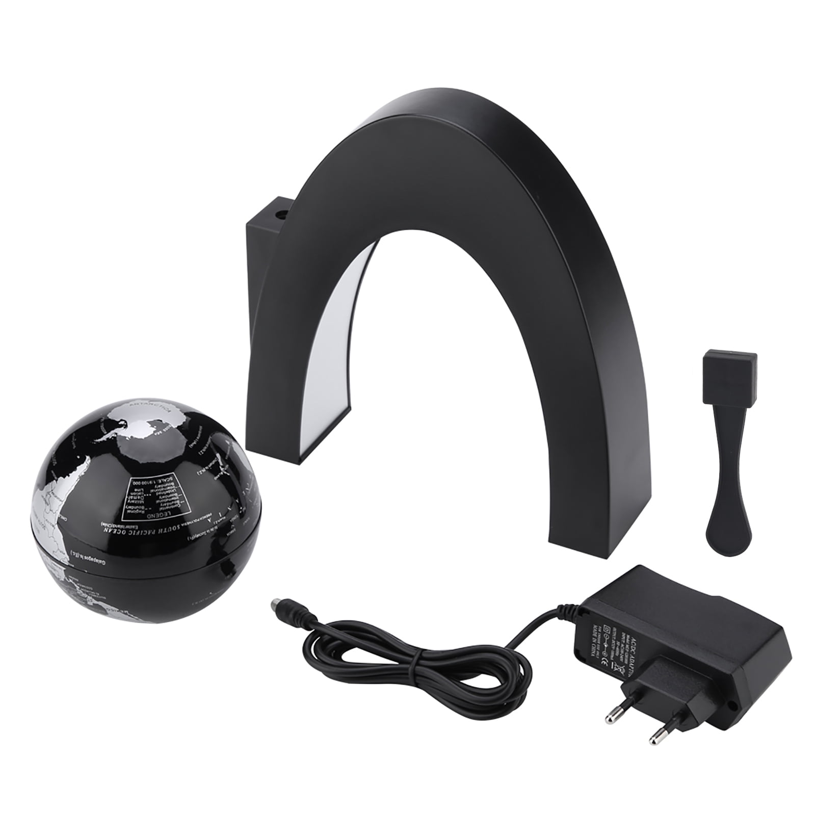 Levitation Floating World Map Globe with LED Light and C Shape