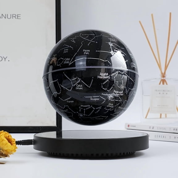 Magnetic Levitation Galaxy Globe Lamp | 3D Constellation Starry Sky Projector, LED Nebula Night Light with Touch Control | Floating Celestial Sphere for Bedroom/Office Decor & Astronomy Lover Gifts